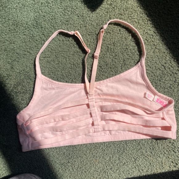 VS PINK Light Pink Strappy Back Bralette Size Large - Picture 5 of 7